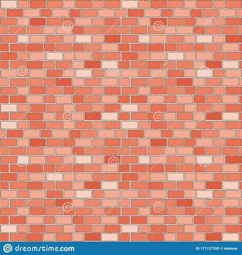 Red Brick Wall Seamless Pattern Stock Vector Illustration Of Seamless