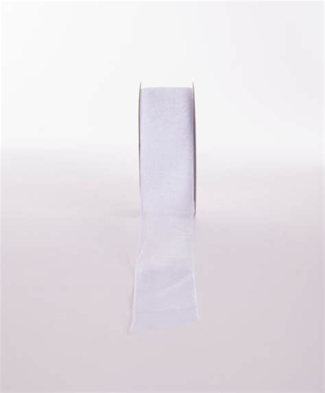 WOVEN EDGE ORGANZA RIBBON WHITE Ribbon Blues