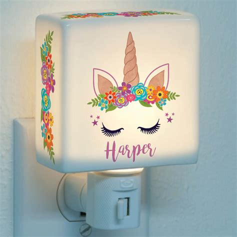 Happy Unicorn Personalized Night Light