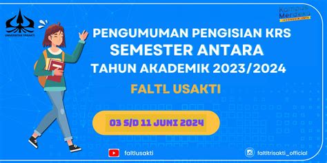 Pengumuman Penjelasan Waktu Pelaksanaan Pengisian Kartu Rencana Studi