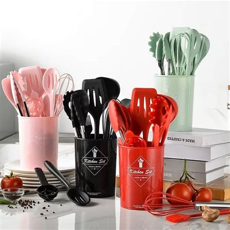 Jual Spatula Silicone Set Pcs Sutil Silikon Alat Masak Utensil