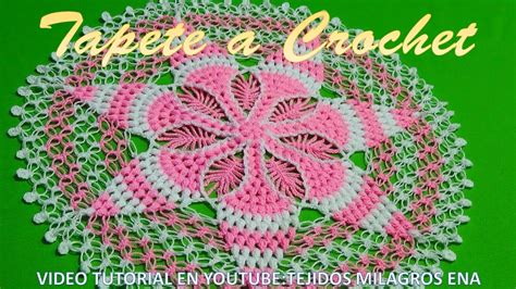 Tapete A N° 4 Tejido A Crochet Paso A Paso Con Puntos Garbanzos Y