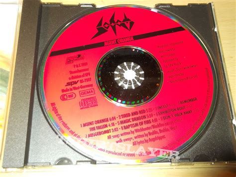 Sodom Sodom Agent Orange Cd Tape Vinyl Cd Recording Etc Metal