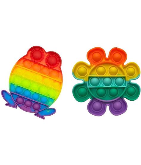 Pop It Frog Flower Popit Combo Pack Of Popit Shape Pop It Fidget