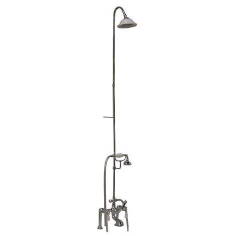 Reviews For Barclay Products 3 Handle Claw Foot Tub Faucet With Riser Hand Shower And