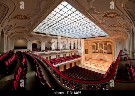 Interior view of the concert hall of the Laeiszhalle in Hamburg ...