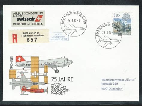 Swissair Airbus Sonderflug Dübendorf Kloten 1985 Kaufen auf Ricardo