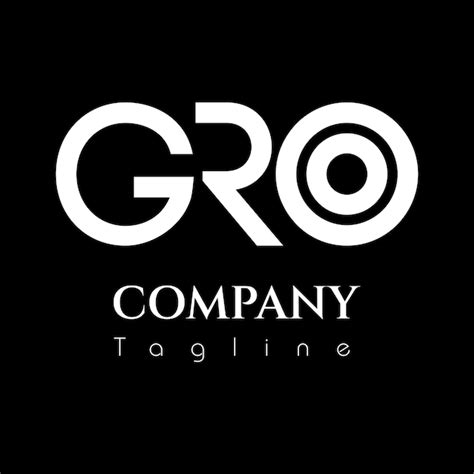 Premium Vector A Black And White Vector Logo For Gro Company