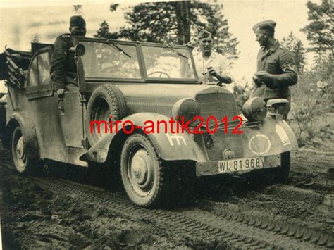 Foto Wehrmacht PKW Kübelwagen 100 Watt Sende Postimages