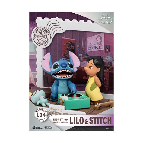 Disney 100 Years Of Wonder Diorama D Stage Lilo Stitch 10 Cm