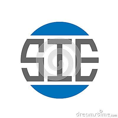 sie letter logo design  white background sie creative initials