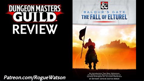 DMs Guild Review – Baldur’s Gate: The Fall of Elturel – RogueWatson