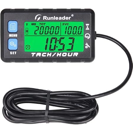 Amazon Runleader Hour Meter Tachometer Maintenance Reminder