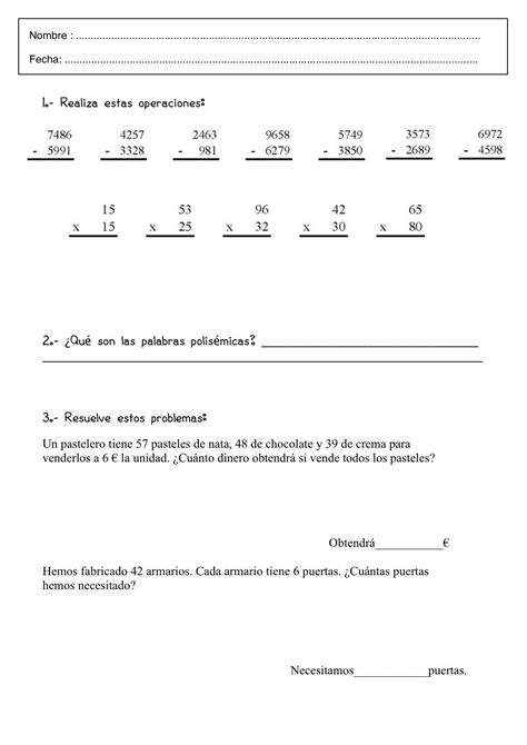 Fichas De Repaso De 3 De Primaria 2024 ️ Descarga 100 Gratuita