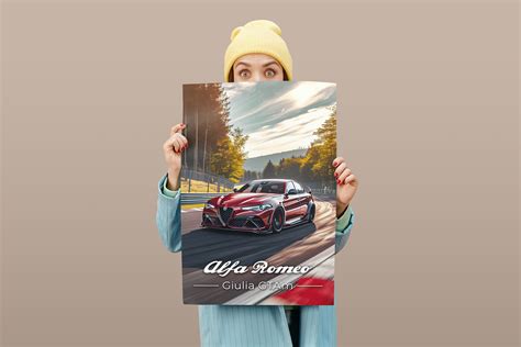 Alfa Romeo Poster Giulia Gtam Poster 21101 Alfa Romeo Wall Decor Alfa Romeo Illustration Car