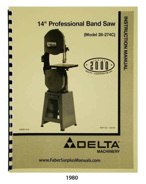 Delta Model 14 Bandsaw Parts