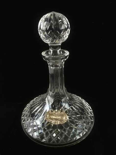 Lot Waterford Lismore Crystal Ships Decanter