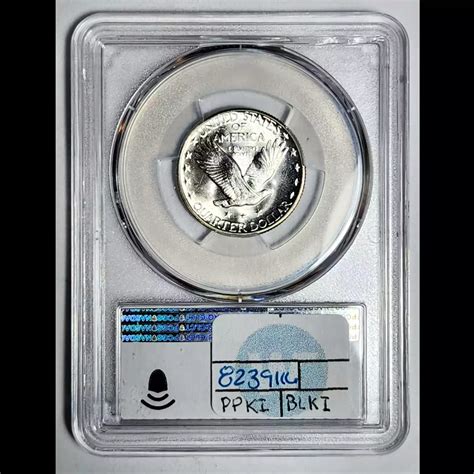 Standing Liberty Quarter Pcgs Ms Fh Cac Cac Sight White