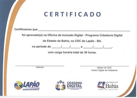 TECNOLOGIA EDUCACIONAL EM LAPÃO BA Entrega de Certificados