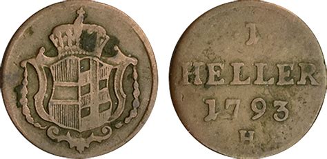 1 Heller 1793 Habsburg sehr schön MA Shops