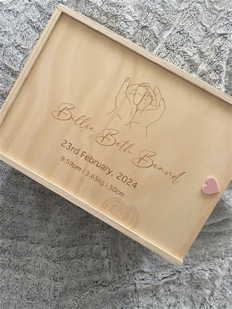 Personalised Baby Keepsake Box – Emma Jae Custom Laser Designs