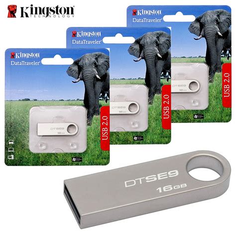 Kingston แฟลชไดรฟ์ Usb 20 แบบโลหะ ขนาด 1gb 2gb 4gb 8gb 16gb 32gb 64gb