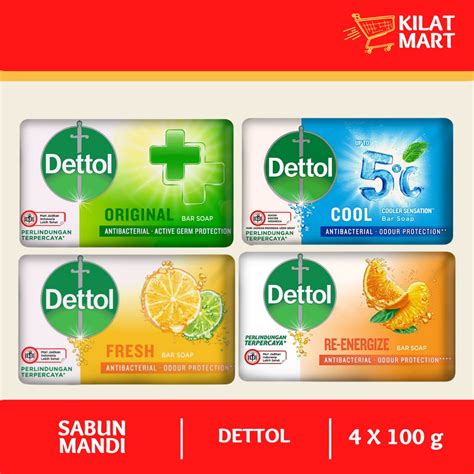 Jual Dettol Pcs X Gr Sabun Mandi Batang Bar Soap Gram Gr