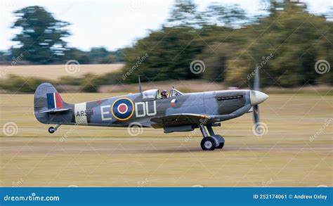 Spitfire World War Aeroplane With Thank You Nhs Message Painted Under