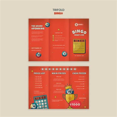 Premium Psd Bingo Template Design