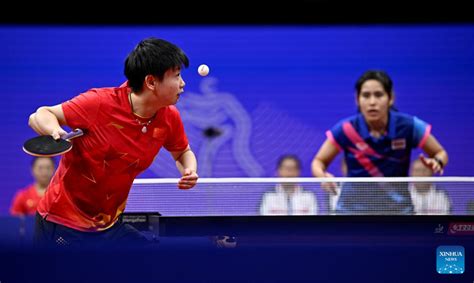 Chinese Paddlers Advance To Table Tennis Men S Women S Team Finals At