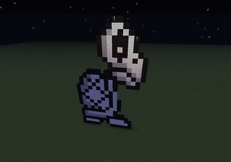 Dry Bones Pixel Art Minecraft Project