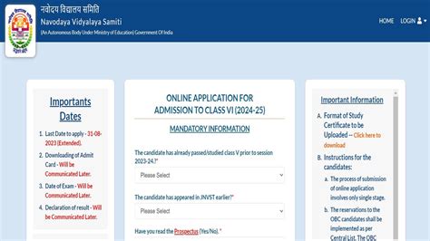 Jnvst 2024 Nvs Class 6 Registration Ends Today Apply Soon At Navodaya