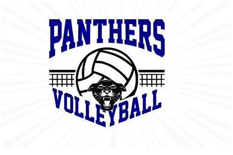 Panthers Svg Volleyball Svg Panthers Volleyball T Shirt Design