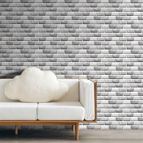 3d Matte Gray Mosaic Peel And Stick Wall Tile Commomy