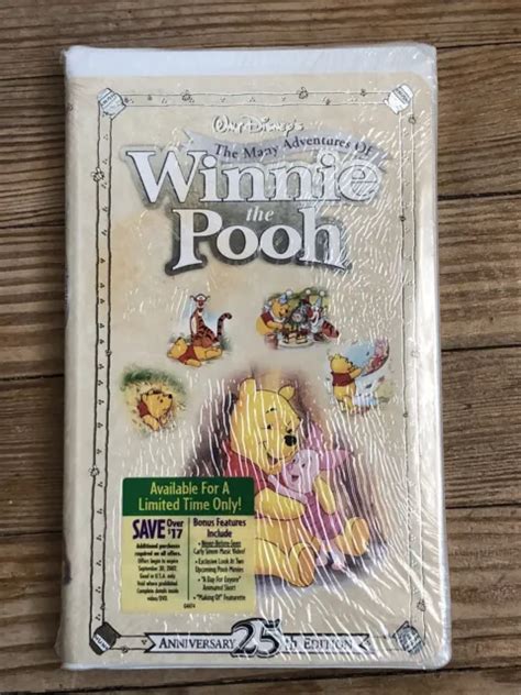 The Many Adventures Of Winnie The Pooh Vhs Th Anniversary