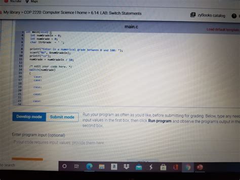 Solved ZyBooks My Library COP 2220 Computer Science I Chegg