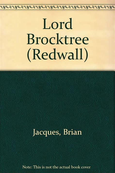 Lord Brocktree Redwall Book 13 Jacques Brian 9780606222778