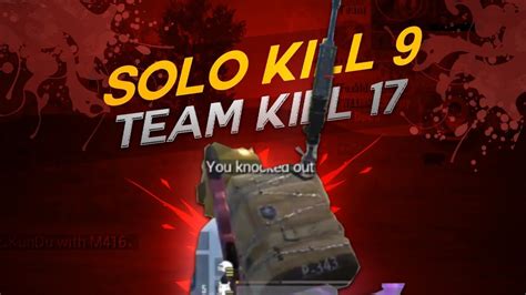 Solo Kill Team Kill Compititive Gameplay Pubg Mobile Lite Youtube