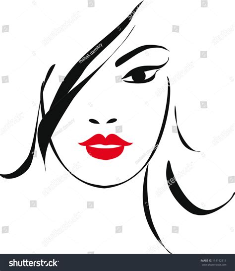 Woman Face Illustration 114192313 Shutterstock