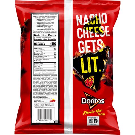 Doritos Flamin Hot Nacho Flavored Tortilla Chips 311 8 G Online At Best Price Lulu UAE