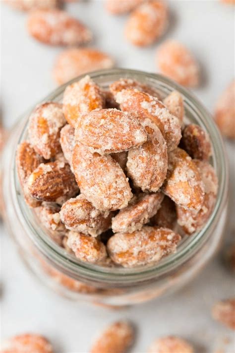 Healthy Sugar Free Cinnamon Candied Almonds Keto Paleo Vegan The