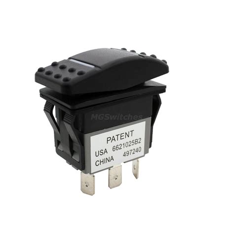 Position Waterproof Ip Rocker Switch Illuminated On Off On Spdt