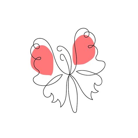 Premium Vector Hand Drawn Butterfly Outline Set