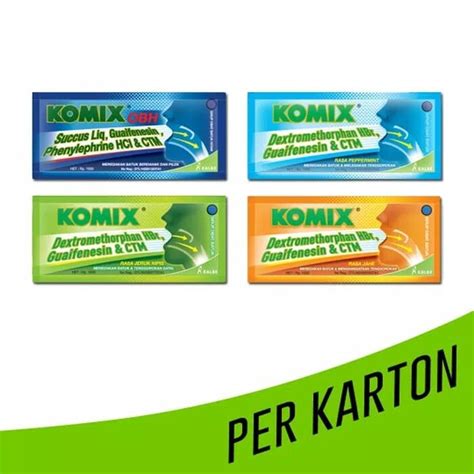 Jual Komix Rasa OBH Mint Jahe Jeruk Nipis 1box Isi 30 Sachet Shopee