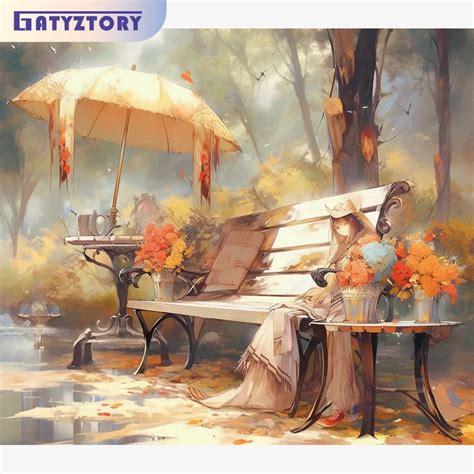 Gatyztory Acrylic Painting By Numbers Gift Pictures By Numbers Autum