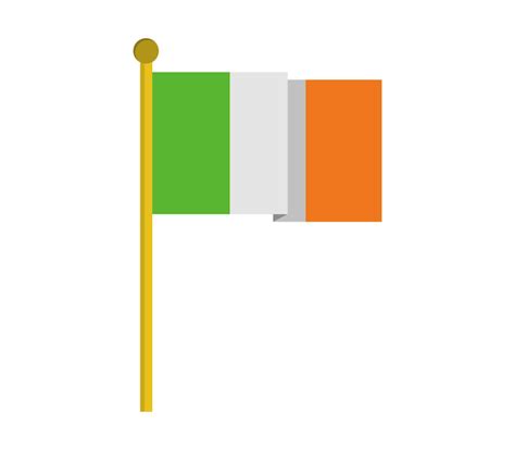 Bandeira Da Irlanda Vetor Premium