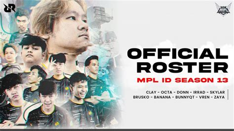 Daftar Roster RRQ Hoshi Untuk MPL ID S13