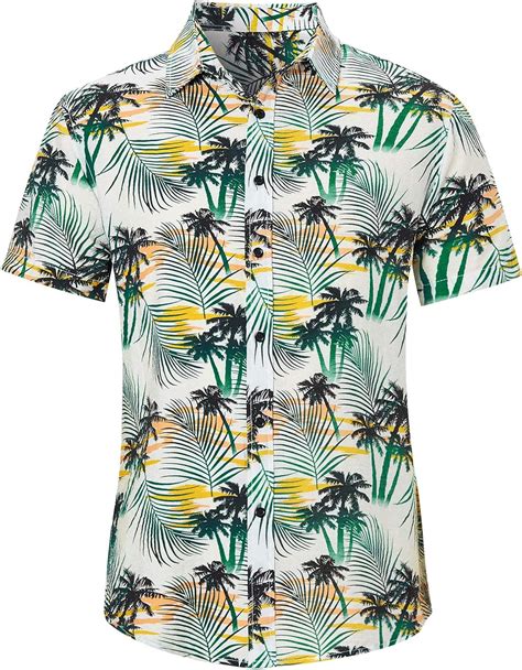 Camicia Hawaiian Stampa 3D Fiore Tropicale Vacanza Estiva Uomo Donna