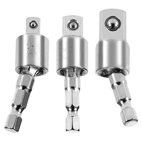 Amazon Impact Grade Socket Adapter 3 Pack Set 360° Rotatable Universal Joint Swivel Socket Set