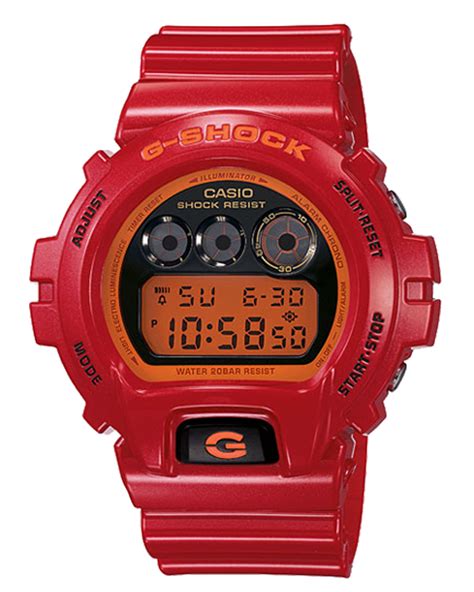 Casio Mens G Shock Red Digital Watch Dw6900s Alexander Clocks And Watches